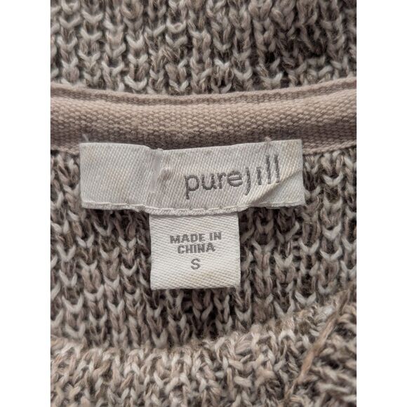 ☁️ Cozy Pure Jill Marled Knit Mock Neck Tunic Sweater - Size Small - Picture 3 of 7